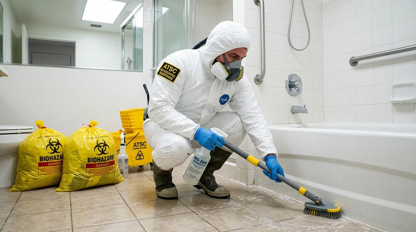 Decontamination equipment deployed for Blood Cleanup in Flossmoor